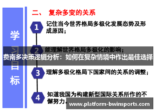 费南多决策逻辑分析：如何在复杂情境中作出最佳选择